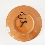 Large hand painted ceramic dish