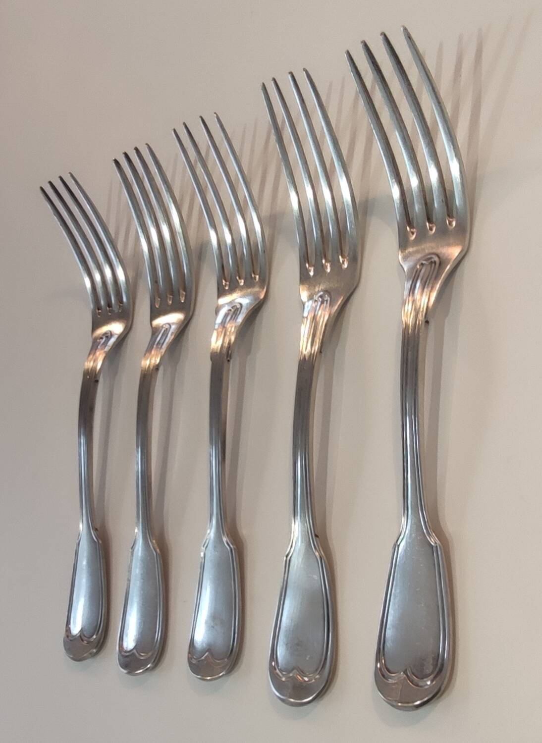Series 5 Old Christofle Forks Silver Metal