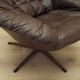 Leather swivel chair, Danish design, 1960s, designer: H.W. Klein, manufactu