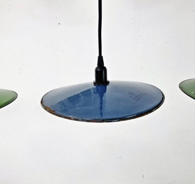 Enameled pendant lights 4