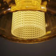 Lampe à suspension en verre, design danois, années 1970, production : Danemark