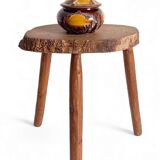 Mid-Century Vallauris Ceramic Box with Earthy Glaze, France, 1950s