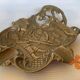 Ashtray bowl gargoyle glass blowers brass