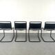 Série de 4 chaises dans le style  S33 de Mart Stam - 1960s