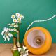 Vintage orange opaline suspension globe