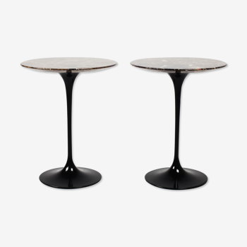 Pair of pedestal tables by Eero Saarinen for Knoll International