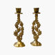 Old pair of vintage Hein Holon Israel cactus candlesticks