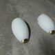 3 Vintage 90'S Ikea opaline wall lights (made in Italy)