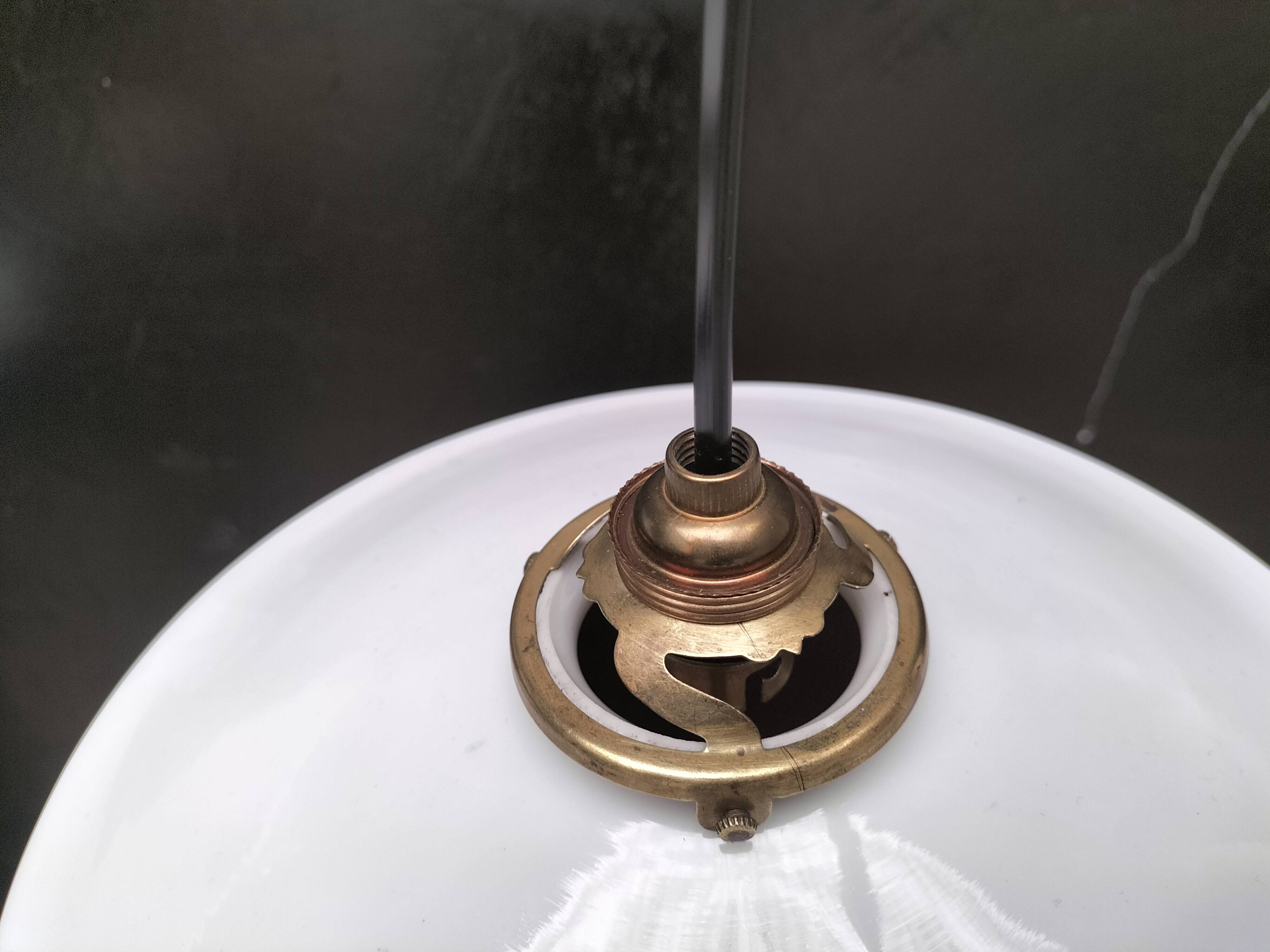 Opaline pendant lights