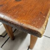 Lot deux bancs de ferme sapin vintage