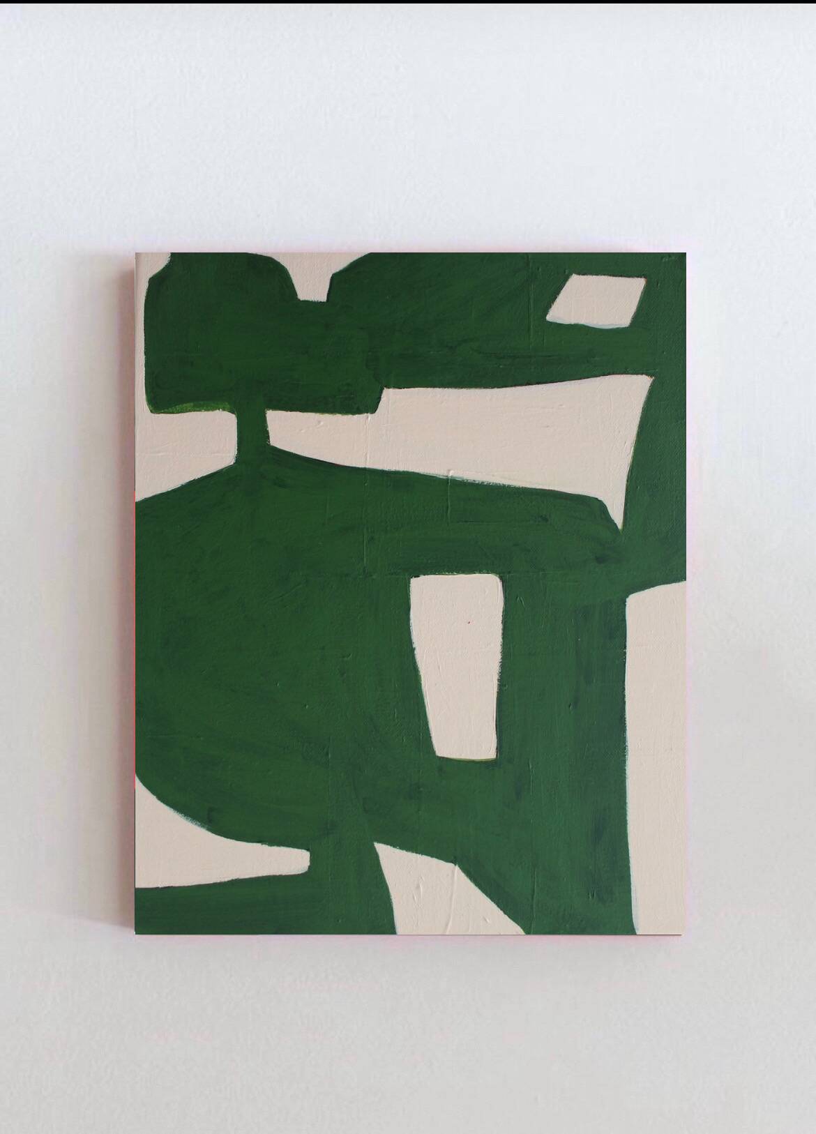 Abstract minimalist Organic green by Bodasca