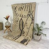 Handmade Moroccan Berber carpet 245 x 147 CM
