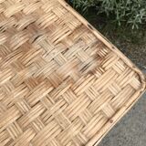 Vintage rattan coffee table