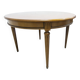 Louis XV round table + 3 extensions 115 cm max 2m50