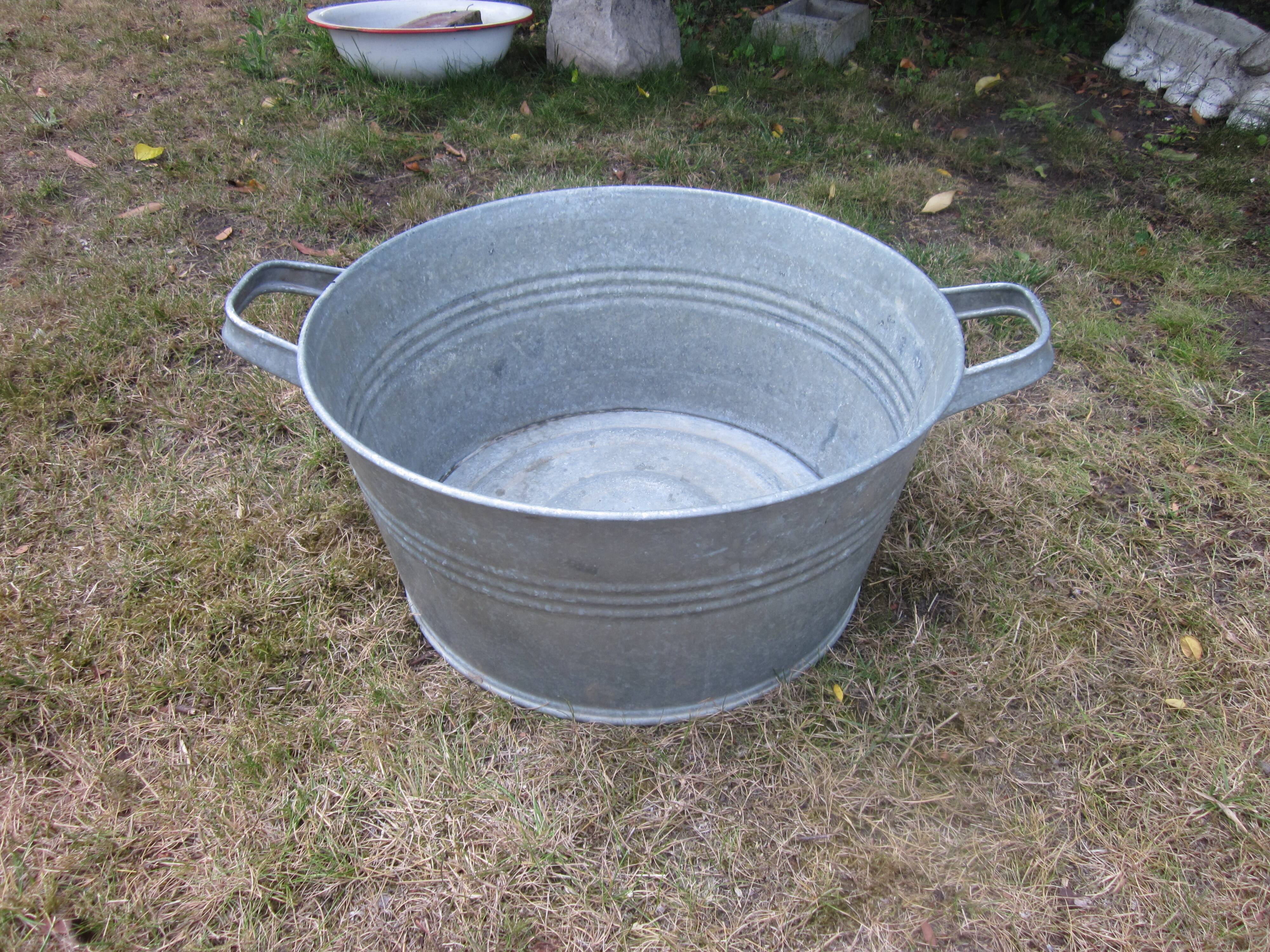 Old zinc basin