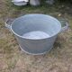 Bassine ancienne en zinc