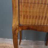 Marquetry bedside table