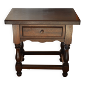 Solid oak bedside table, 59x37x57cm