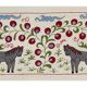 Hand-knotted rug, vintage Turkish rug 50x93 cm