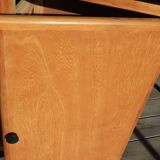 Vintage 1960s 2-door, 2-drawer low cabinet