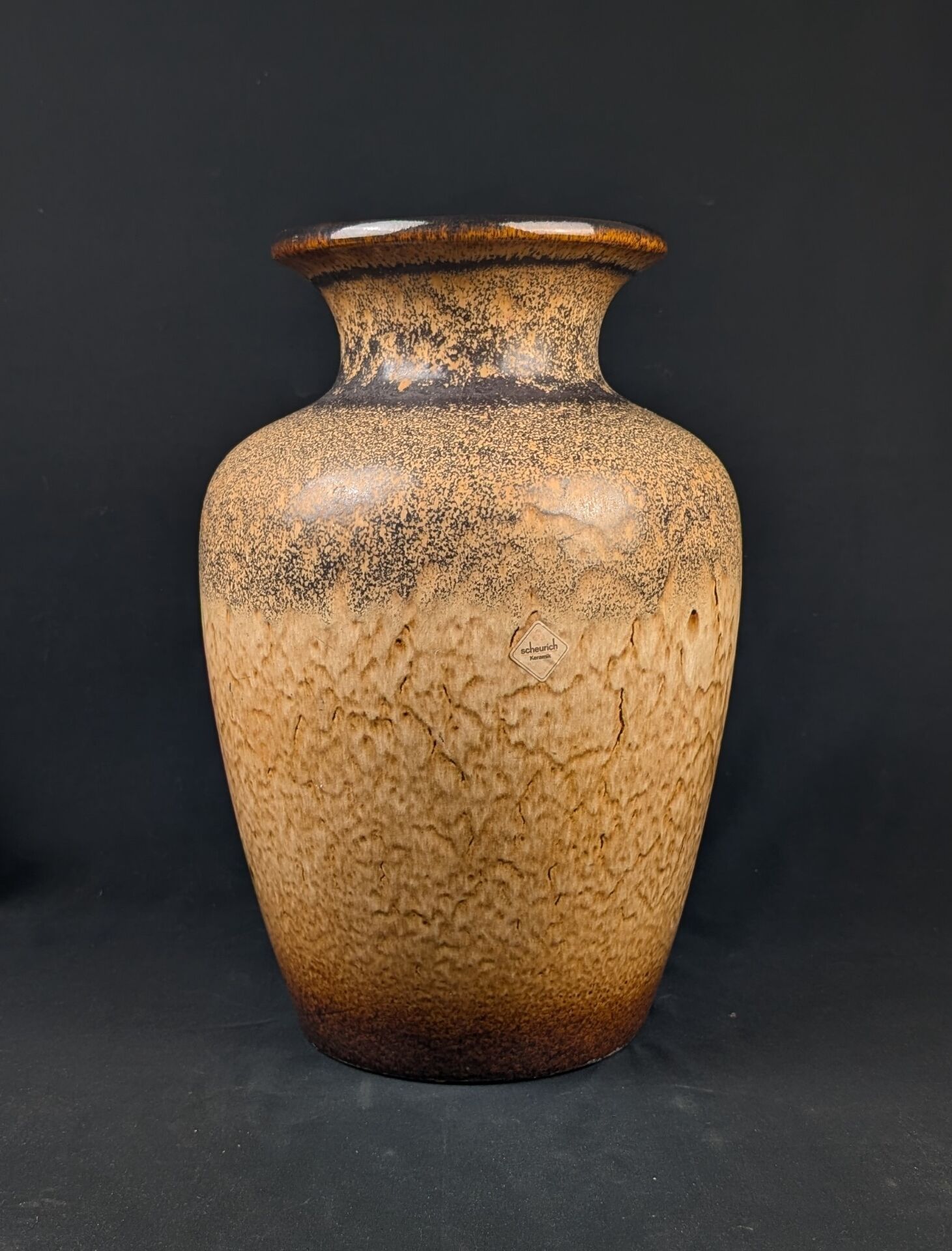 Large ceramic vase Scheurich Keramik vintage
