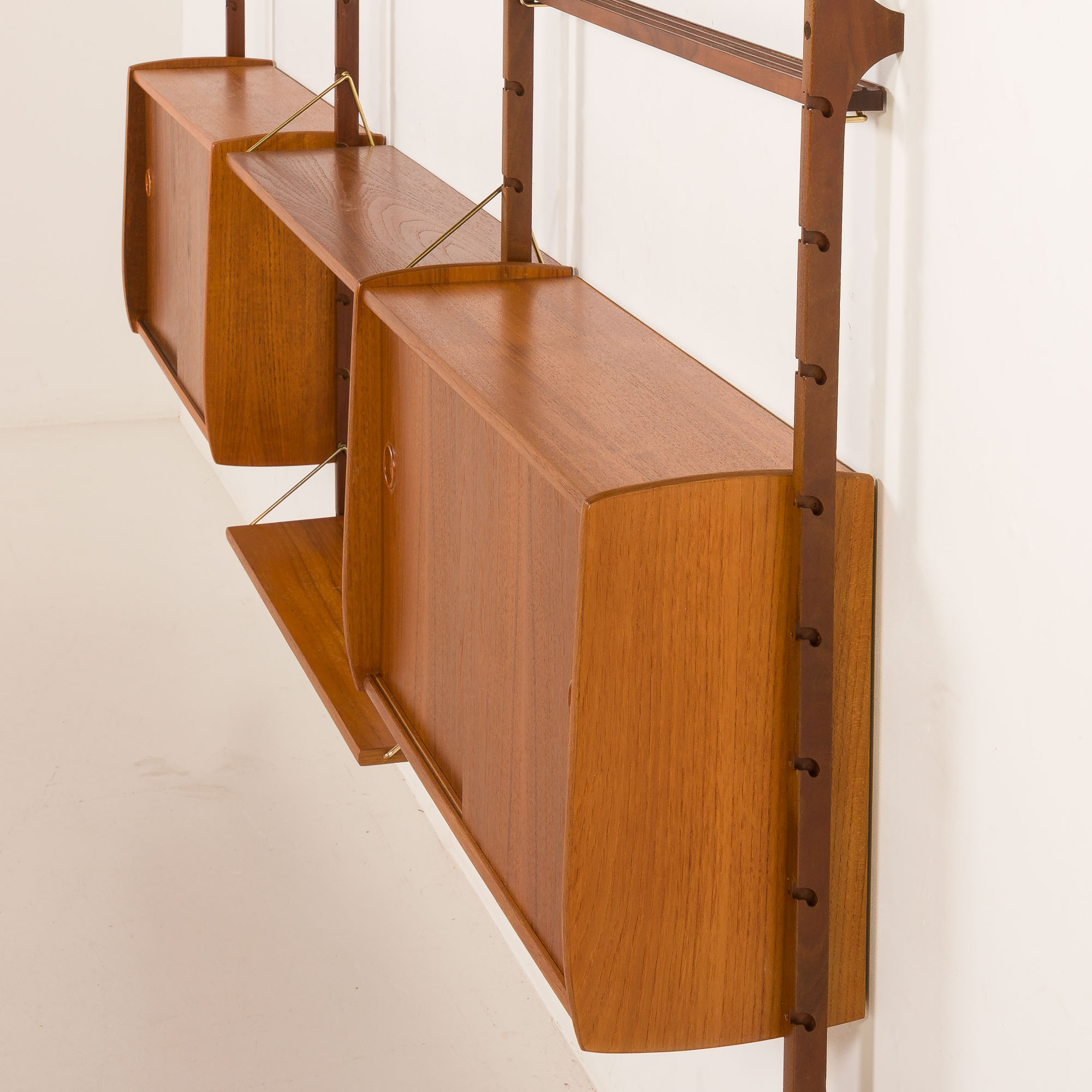 Ergo three bay wall unit by John Texmon, Norway 1960s.