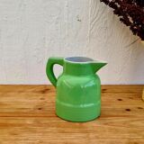 Vintage green earthenware pitcher