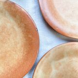 3 Small Vintage Stoneware Plates Vallauris