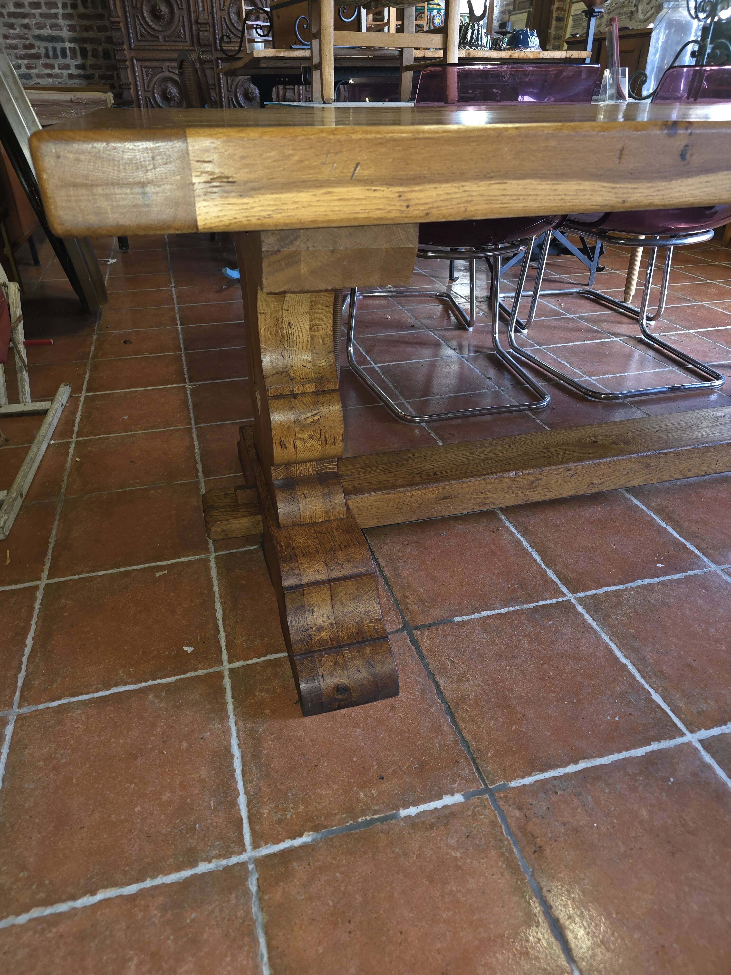 Oak farmhouse table
