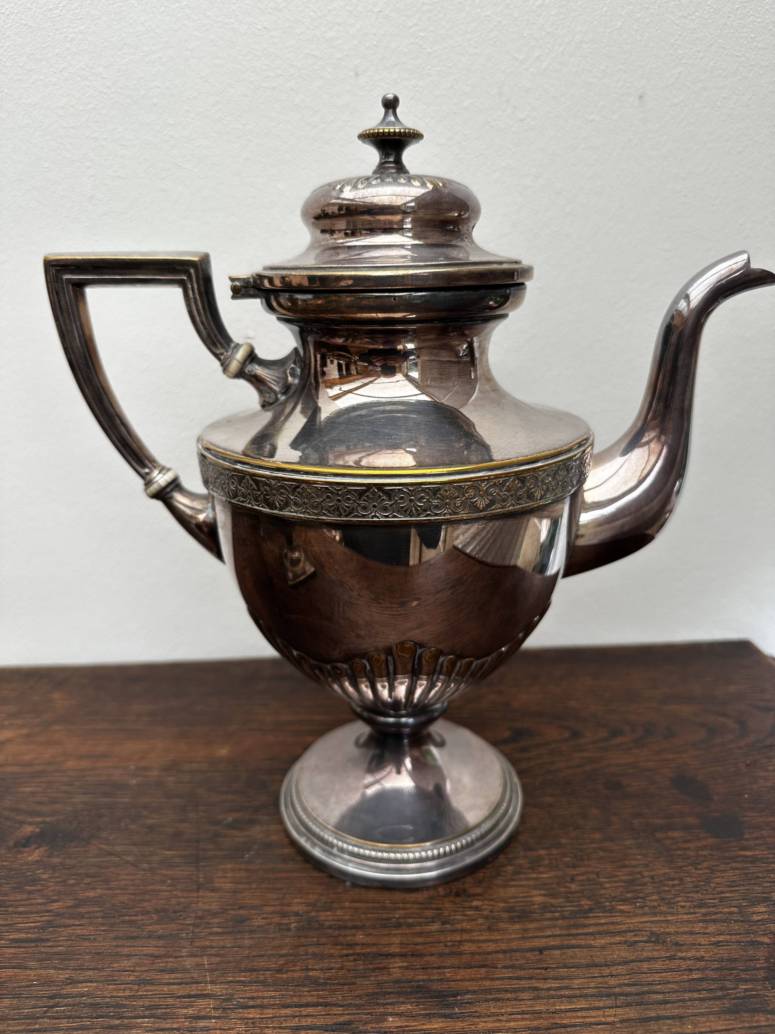 Silver-plated tea and coffee service from the Art Nouveau period