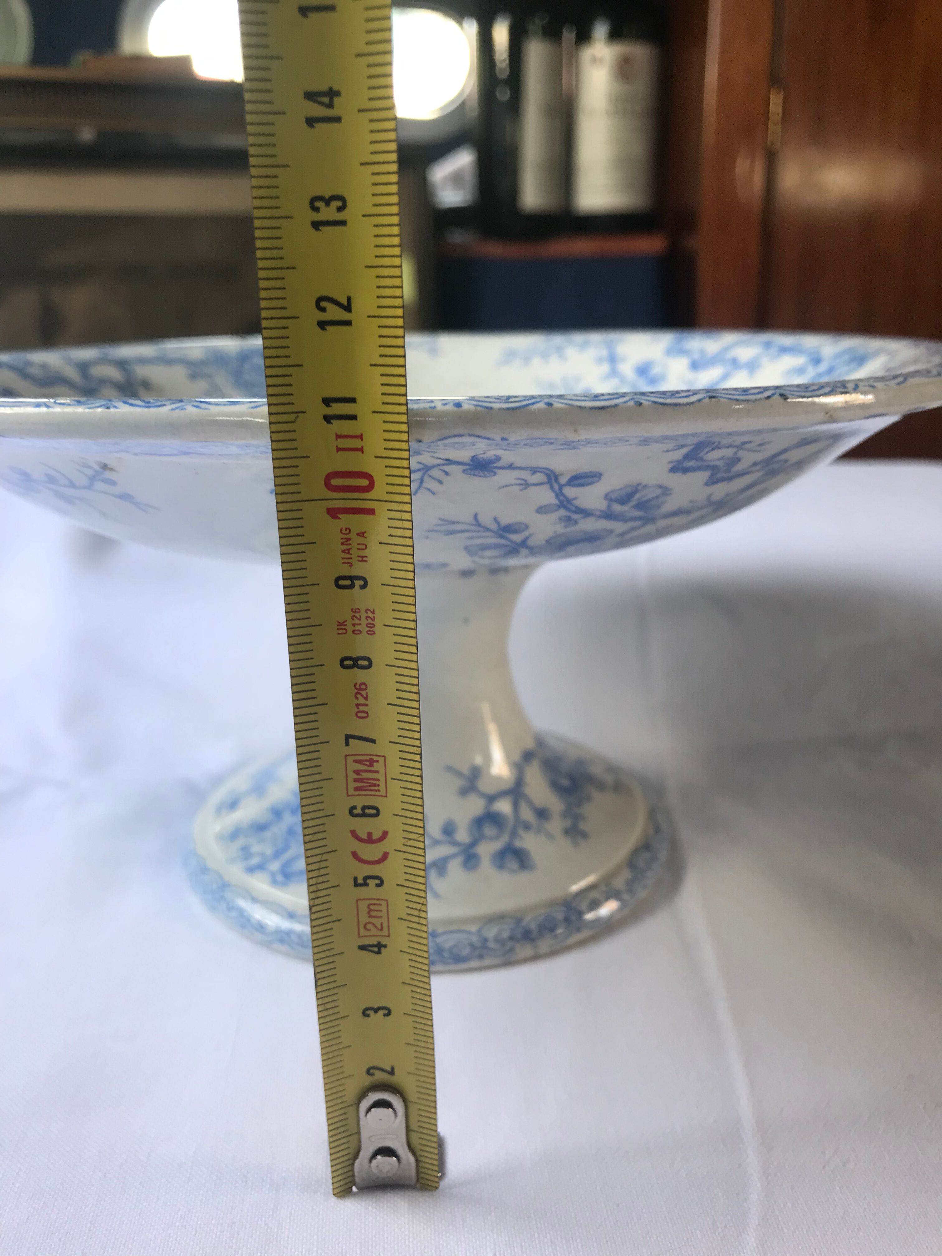 Compotier on piedouche in Gien earthenware