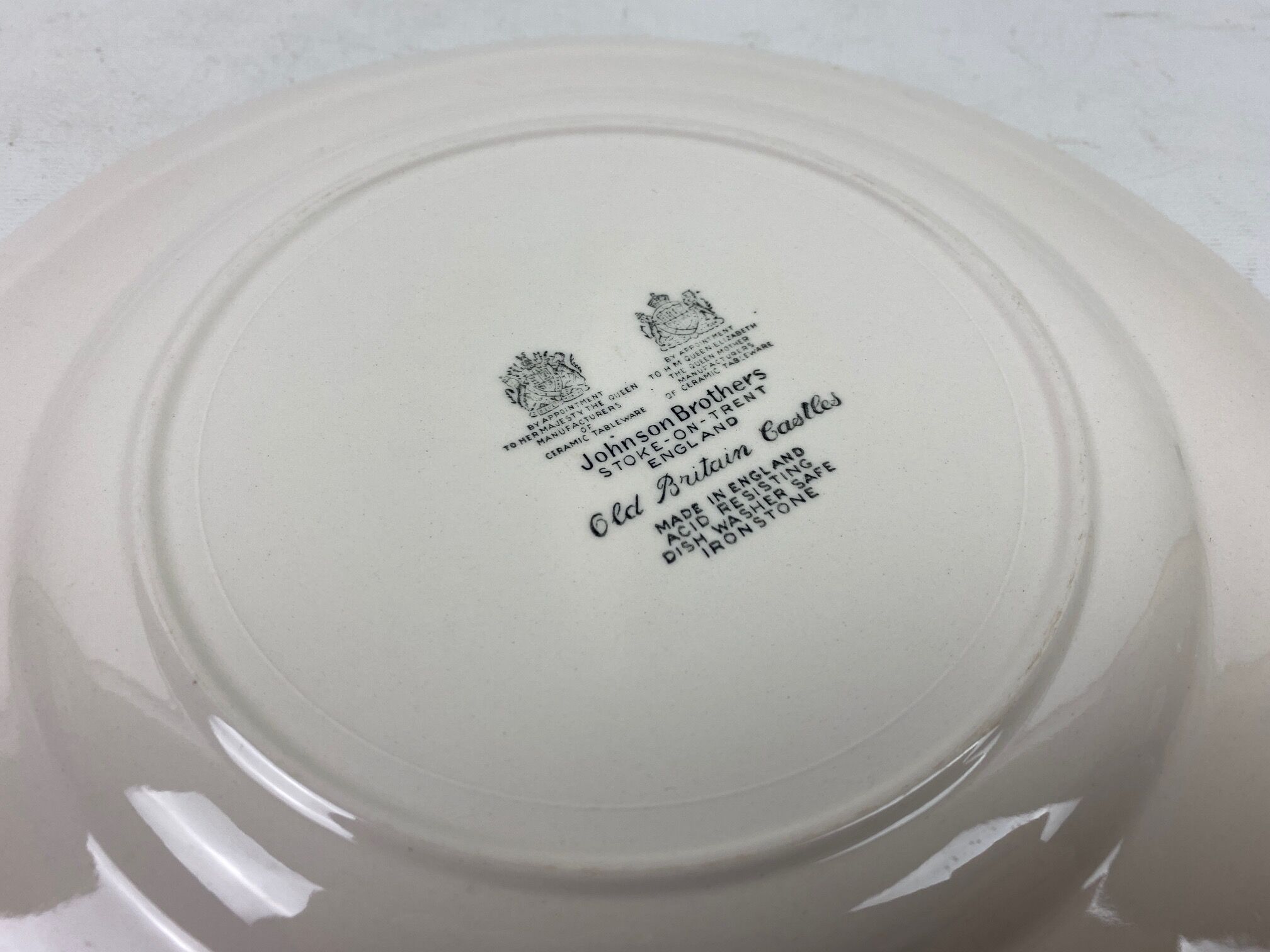 "Johnson Brothers" green English deco plate