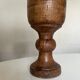 Pot cover 19th neo classic solid wood turned H24cm