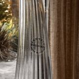Salviati soliflore vase Aria Piccolo model in transparent ribbed glass