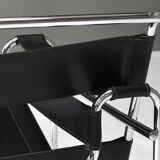 Wassily chair by Marcel Breuer in black leather 1970