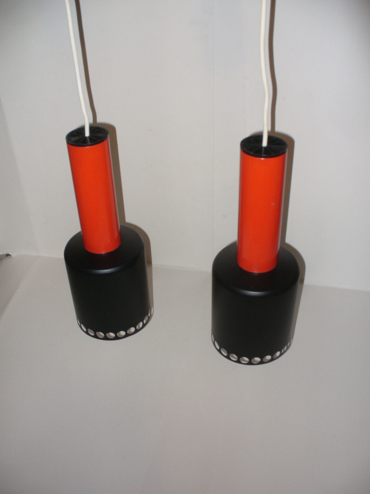 Pair of hanging lamps from the 70s
