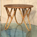 Vintage rattan coffee table