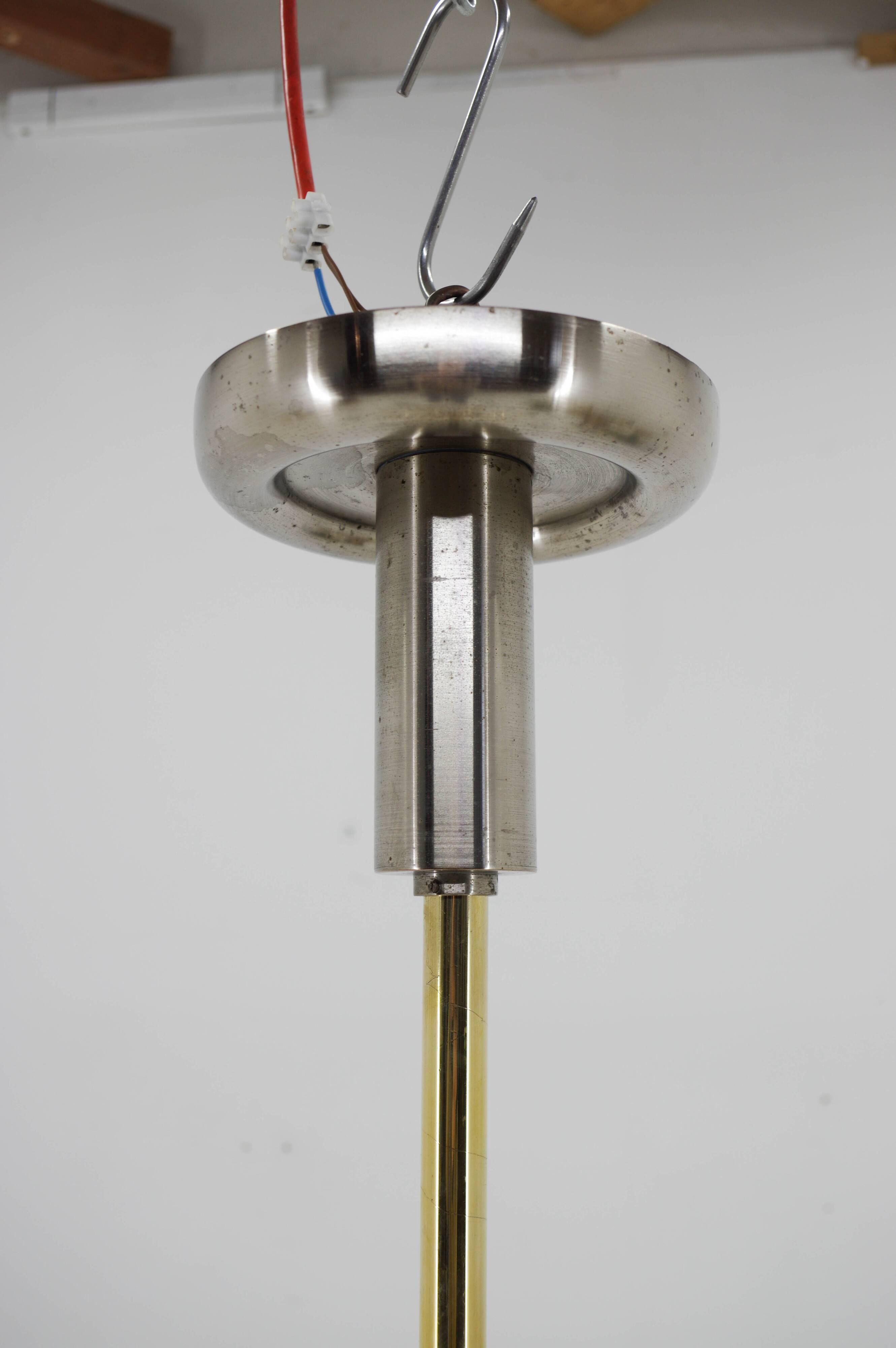 Large Art Deco Chandelier, 1930s, Restored