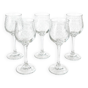 Lot 5 Verres à pied - transparent