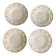 4 soup plates in Paris porcelain, "A la Reine" model, 1890, Damo