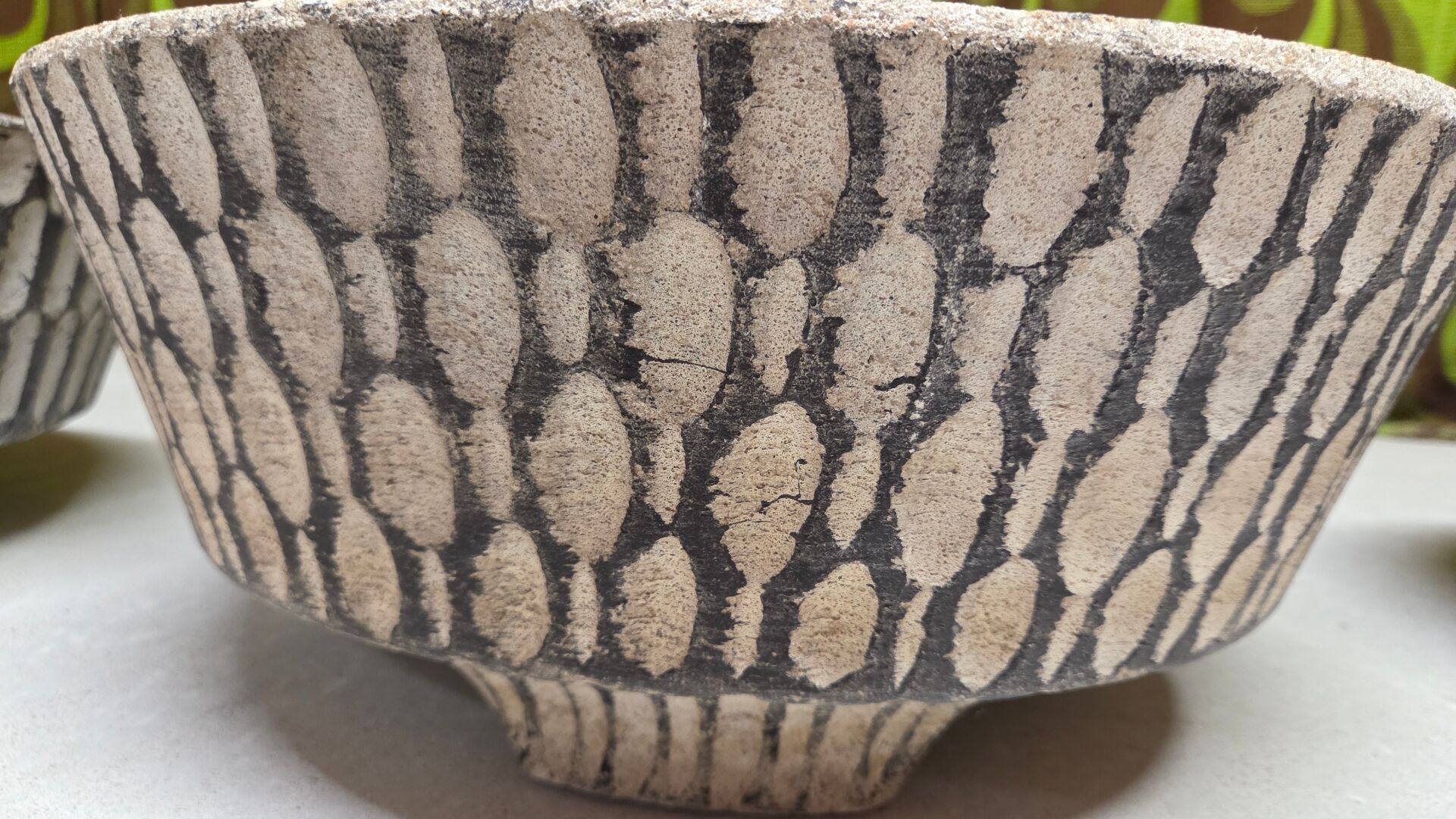 Mid-century textured concrete planter – Switzerland, 1960