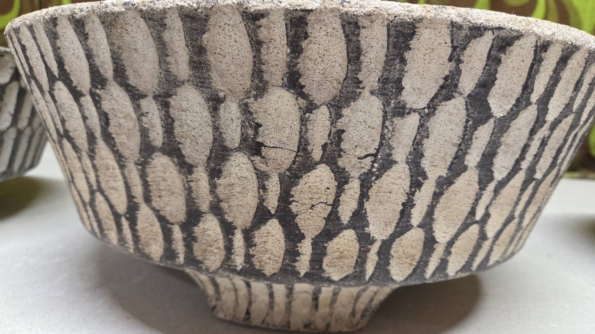 Mid-century textured concrete planter – Switzerland, 1960