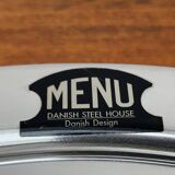 Large postmodern Danish metal bowl by Menu, 1980s.