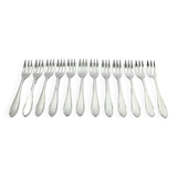 WMF – 12 fourchettes à gâteaux en métal argenté