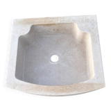 Rounded stone sink