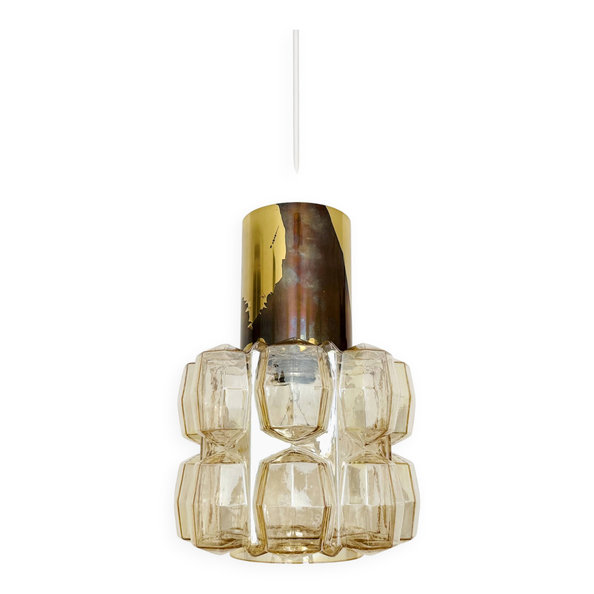 Bubble Glass Pendant Lamp by Helena Tynell for Glashütte Limburg
