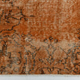 5x9 brunt orange classic turkish rug, 151x266cm