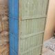 Vintage Art Deco radio cabinet in Burmese teak.