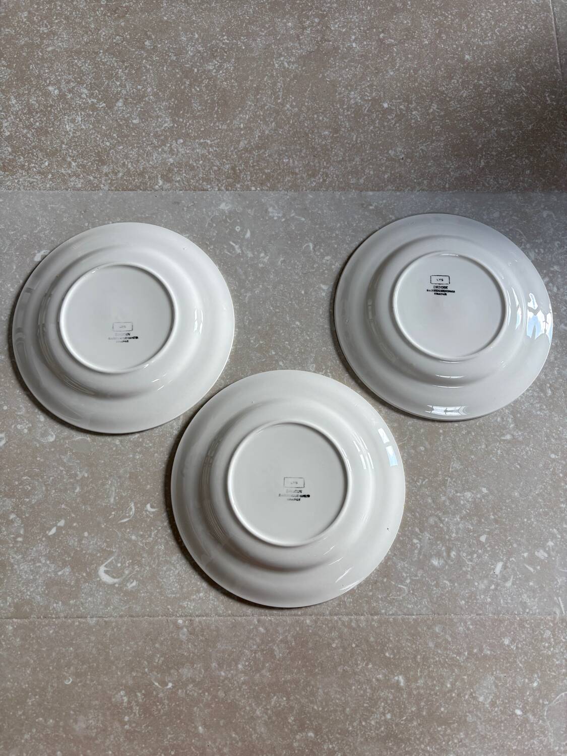 Set of 3 dessert plates "Lys" – Digoin Sarreguemines