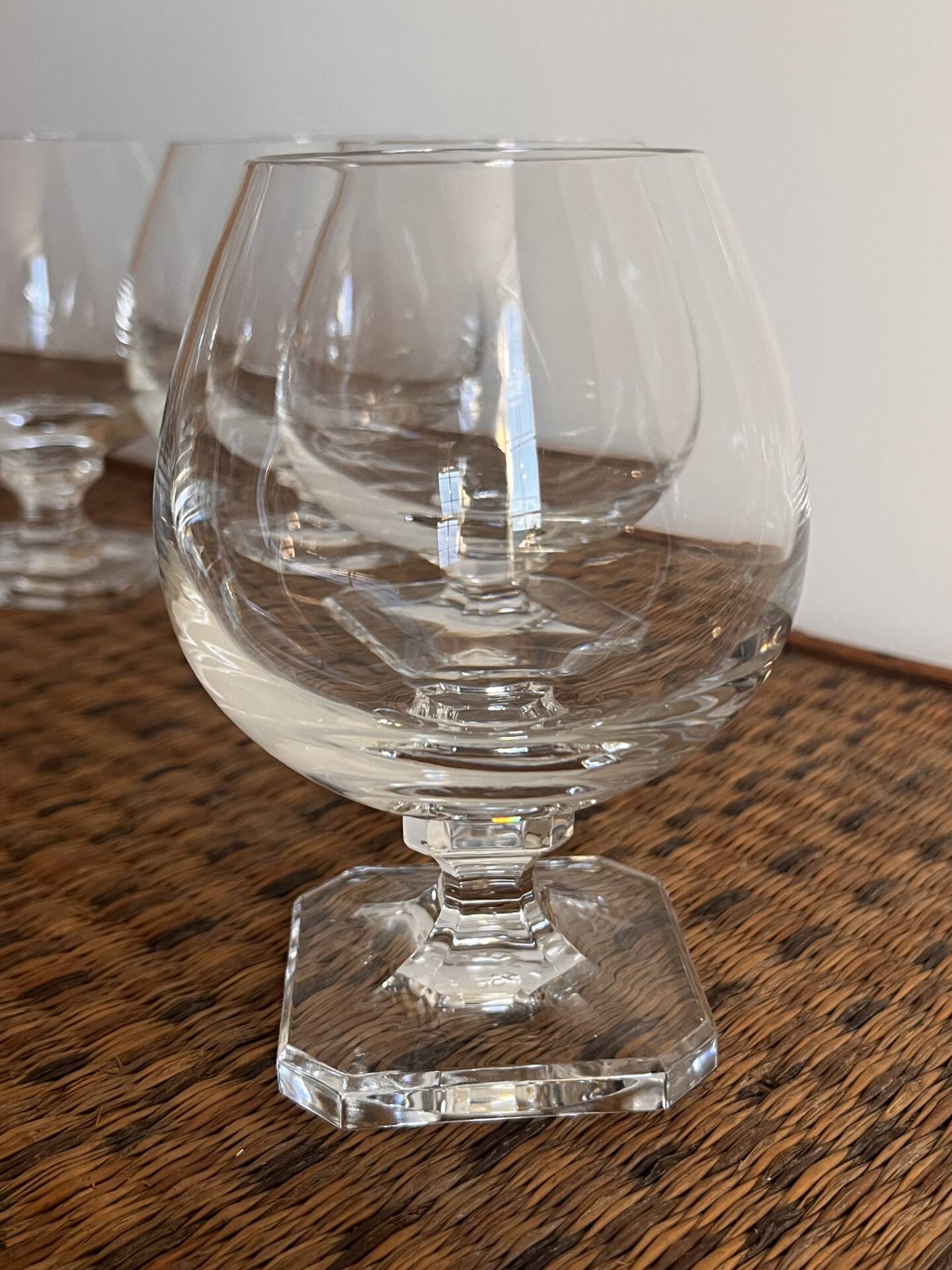 Crystal digestif glasses